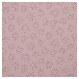 Eenvoudige roze Abstract Hand getrokken bloemen Stof