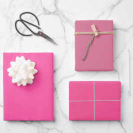Eenvoudige Roze Bleek Violette Roze Tinten 3 Tinte Inpakpapier Vel