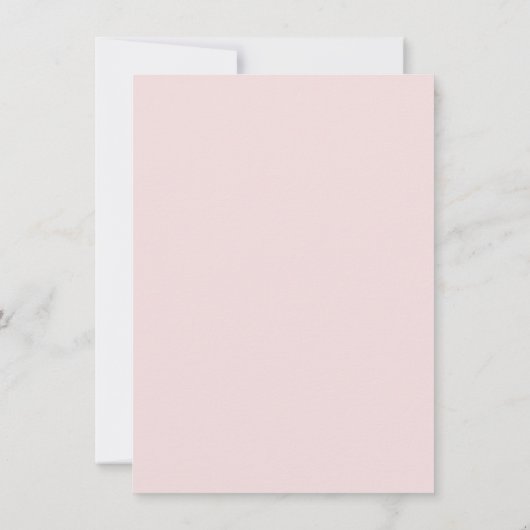 Eenvoudige Roze Boog Doop Uitnodiging (Achterkant)