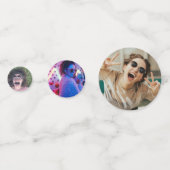 Eenvoudige roze boog meisjescoquette vrijgezellenf confetti (Achterkanten)