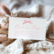 Eenvoudige Roze Bow Boeken voor Baby shower