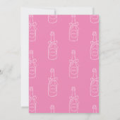 Eenvoudige Roze Bow Bruids Douche Uitnodiging (Achterkant)