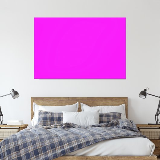 Eenvoudige roze canvas afdruk (Insitu (Slaapkamer))