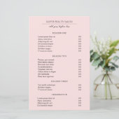 Eenvoudige roze, elegante, moderne zakelijke prijs (Staand voorkant)