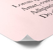 Eenvoudige roze, elegante, moderne zakelijke prijs poster (Hoek)