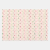 Eenvoudige roze en groene Waterverf Inpakpapier Vel (Voorkant 2)