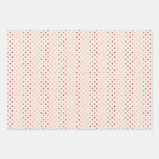 Eenvoudige roze en groene Waterverf Inpakpapier Vel (Voorkant 2)