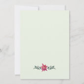 Eenvoudige roze en oranje uitnodiging voor het huw (Achterkant)