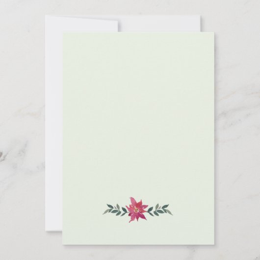 Eenvoudige roze en oranje uitnodiging voor het huw (Achterkant)