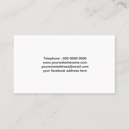 Eenvoudige roze en Paarse Waterverf Splash MUA Visitekaartje (Achterkant)