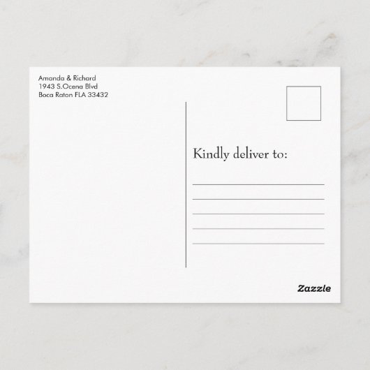 Eenvoudige roze foto-Afstuderen bekendmaking Briefkaart (Achterkant)