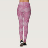 Eenvoudige roze gecontroleerde keramische tegels leggings (Achterkant)