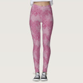 Eenvoudige roze gecontroleerde keramische tegels leggings (Voorkant)
