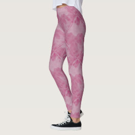 Eenvoudige roze gecontroleerde keramische tegels leggings