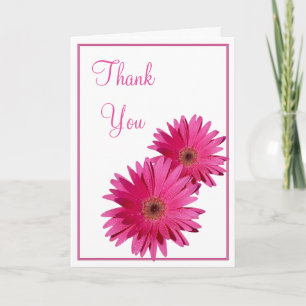 Eenvoudige Roze Gerbera Madelief Bruiloft Bedankt