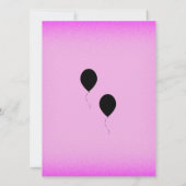 Eenvoudige Roze Glans Kaart (Achterkant)