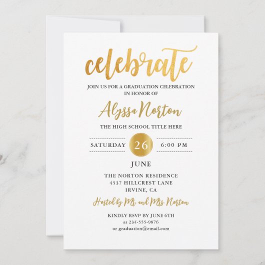 Eenvoudige roze Gold Confetti fotograaf Partij Kaart (Achterkant)