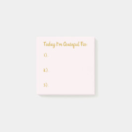 Eenvoudige roze & Gold Gratitude Post-it® Notes