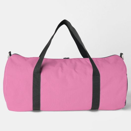 Eenvoudige Roze Grote Duffel Tas Gedrukt D.Bags (Voorkant)