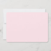 Eenvoudige Roze Handgeschreven Script Bruiloft Save The Date (Achterkant)