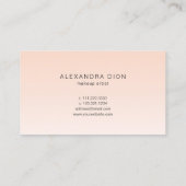 Eenvoudige, roze handgeschreven scriptkalligrafie visitekaartje (Achterkant)