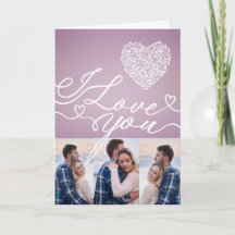 Eenvoudige Roze Hart Ik Hou van Jou Fotocollage