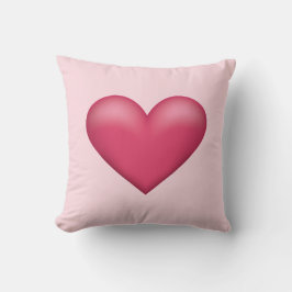 Eenvoudige Roze Hartvorm Illustratie Kussen