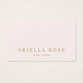 Eenvoudige roze juwelenkaart visitekaartje (Voorkant)