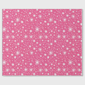 Eenvoudige roze kerst cadeaupapier (Vlak)