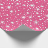 Eenvoudige roze kerst cadeaupapier (Hoek)