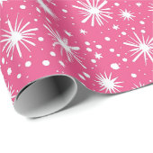 Eenvoudige roze kerst cadeaupapier (Rol Hoek)