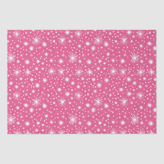 Eenvoudige roze kerst tissuepapier (Voorkant)