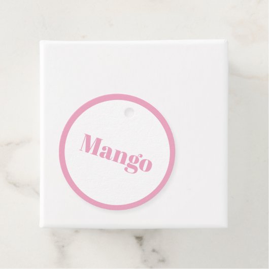 Eenvoudige roze Labels flesjes (In situ)