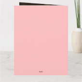 Eenvoudige roze Liefde Liefde Valentijnse Foto Kaart (Achterkant)