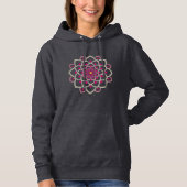 Eenvoudige roze Mandala Hoodie (Voorkant)
