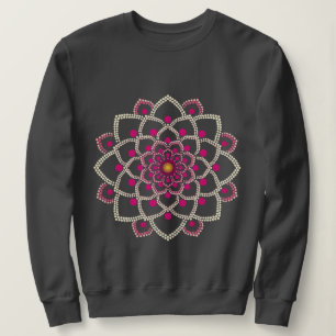 Eenvoudige roze Mandala Trui