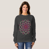Eenvoudige roze Mandala Trui (Voorkant volledig)