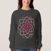 Eenvoudige roze Mandala Trui (Voorkant)