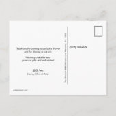 Eenvoudige roze meisjesvoeten van het Manuscript D Aankondigingskaart (Achterkant)