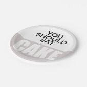 Eenvoudige, roze, minimalistische bruiloft papieren bordje (Gekanteld)