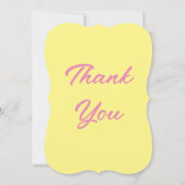 EENVOUDIGE ROZE MODERNE BRUIDSDOUCHE UITNODIGING (Achterkant)