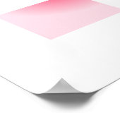 Eenvoudige Roze Motiverende Poster (Hoek)