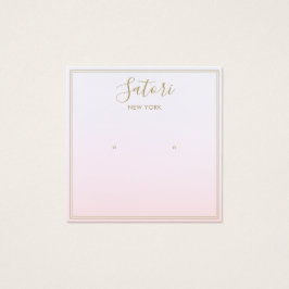 Eenvoudige roze ombre Script Stud die Vertoning ve Vierkante Visitekaartjes