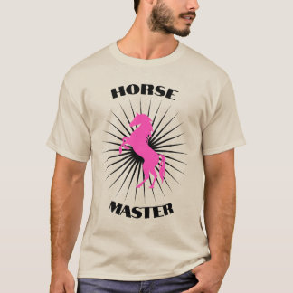 Eenvoudige roze paard liefhebber t-shirt