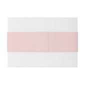 Eenvoudige Roze Roze Monogram Uitnodiging Uitnodigingen Wikkel (Achterkant Voorbeeld)