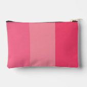 Eenvoudige Roze Strepen Witte Initialen Monogram Etui (Achterkant)