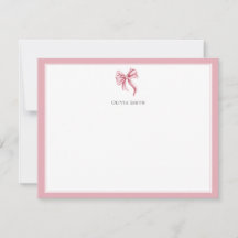 Eenvoudige Roze Strik Coquette Persoonlijk