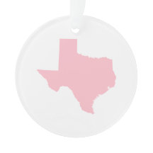 Eenvoudige roze Texas Map-vorm