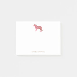 Eenvoudige roze tijgerkunst, speciaal ontworpen om post-it® notes