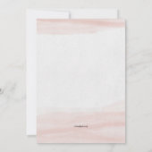 Eenvoudige Roze Uitnodiging (Achterkant)